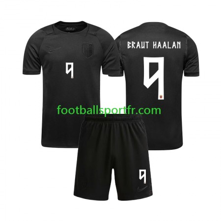 Tenue Norvège Braut Haaland 9 Enfant Exterieur Coupe du monde 2026 Maillot de Foot